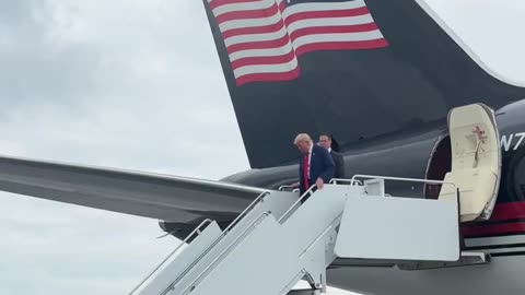 President Trump is wheels down in Pennsylvania 🇺🇸 - Trump Force One