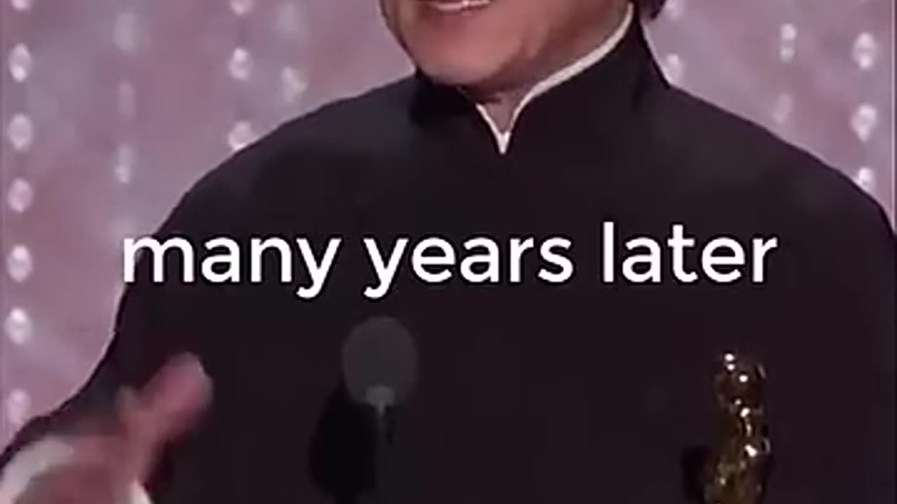 Speech from Jackie Chan when he gets the Oscar award. I broke so many bones. #shorts​