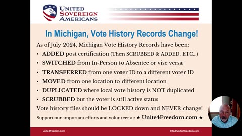 USA-MI Vote History Records Change