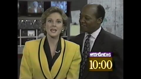 October 11, 1994 - James Adams & Barbara Lewis WRTV on WTTV 10PM News Promo