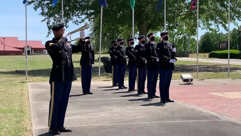 Honor Guard Performs 21Gun Salute and TAPS