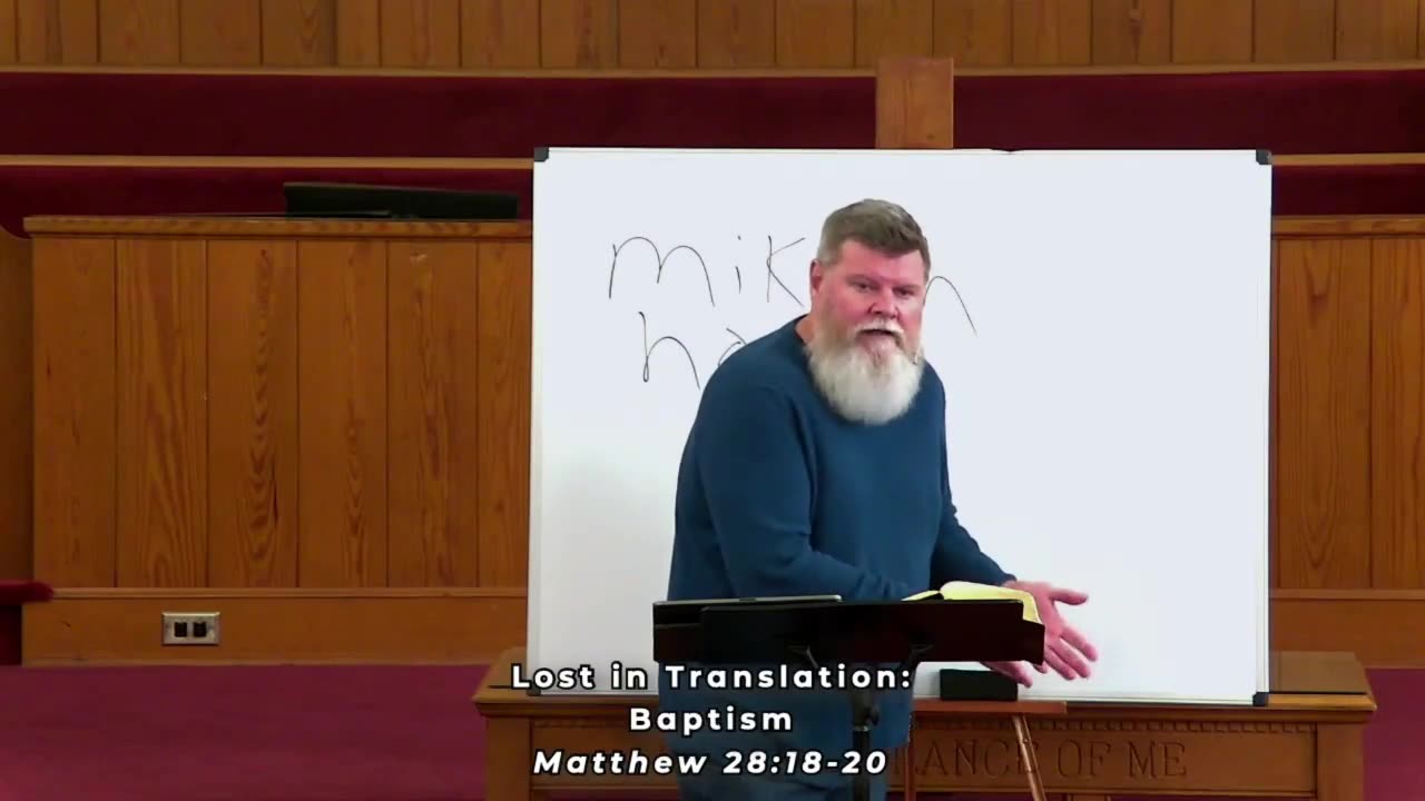 Lost in Translation: Baptism - Matthew 28:18-20