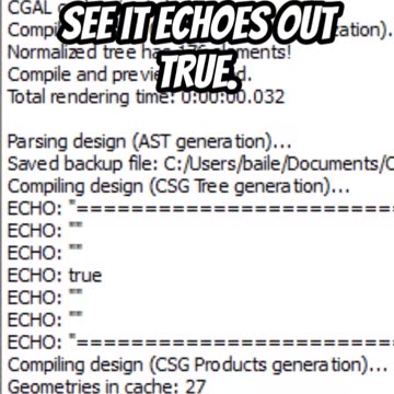 OpenScad Using the preview variables to speed up renders