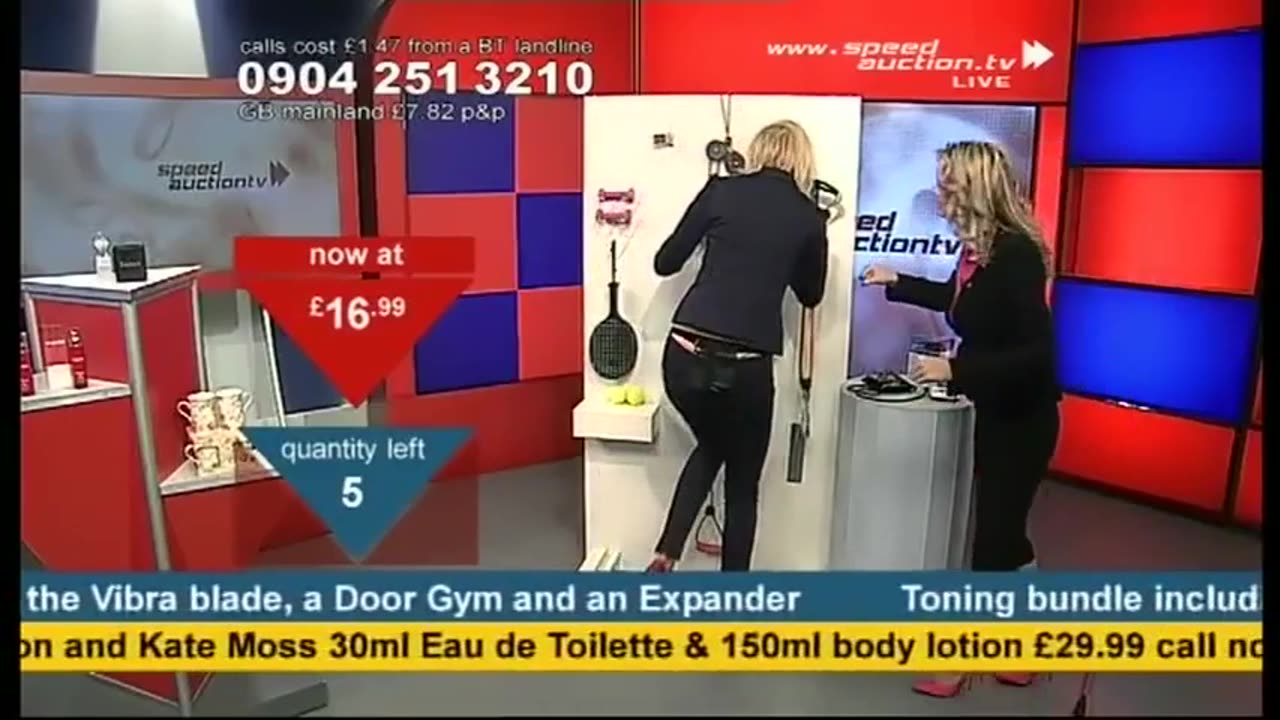 ENOURMOUS THONG SLIP during Infomercial on TV