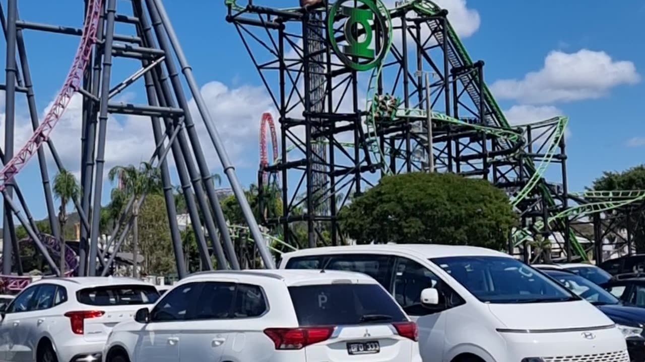 Joker Roller Coaster in Movie world