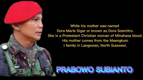 Prabowo Subianto Djojohadikusumo is the third child and first son who was born on October 17, 1951