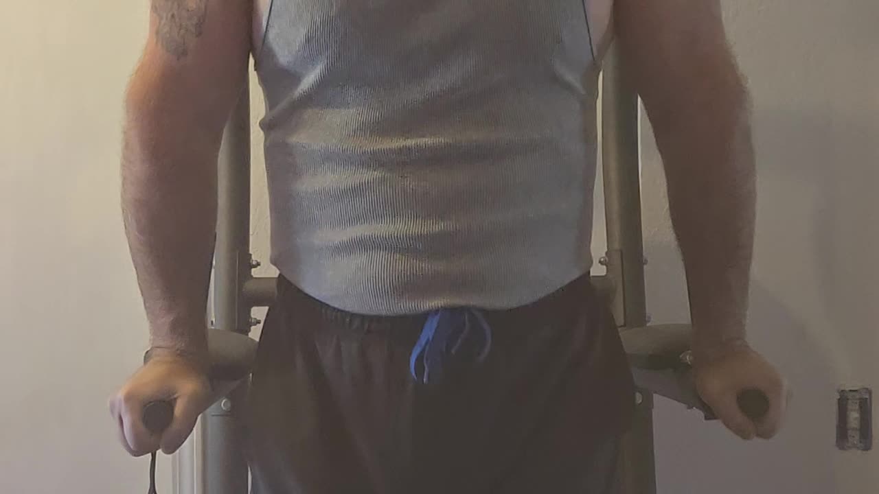 55 and over doing dips