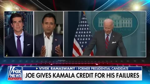 Vivek Ramaswamy Kamala Harris' campaign is trying to 'run away' from the Harris-Biden record