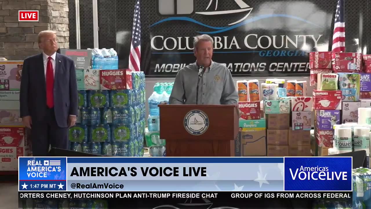 GOV KEMP GIVING A HURRICANE UPDATE IN GEORGIA