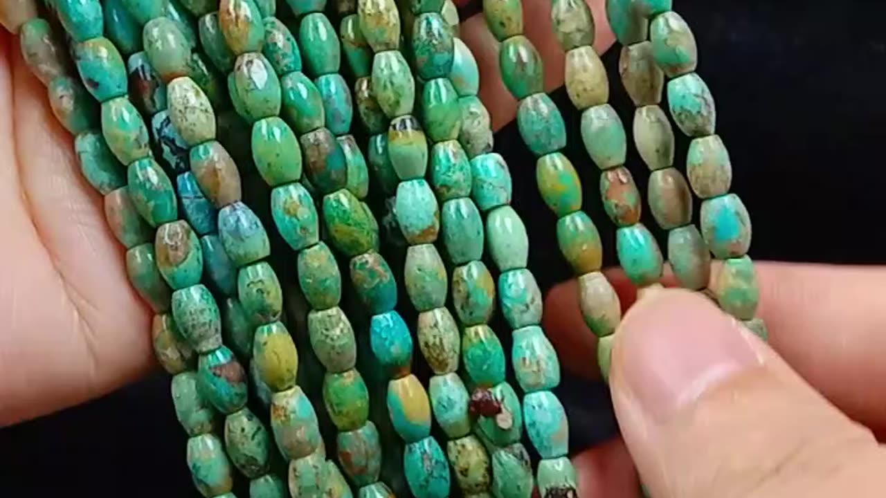 Natural turquoise heishi beads size 3mm and 4mm for Jewelry Making Fashion Design 04