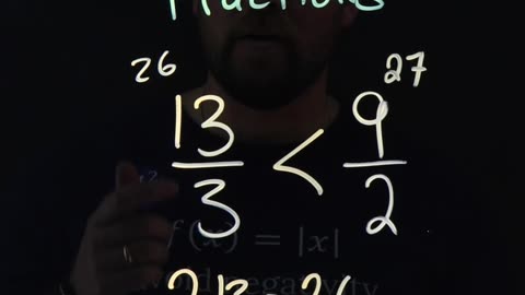 Compare Fractions the Easy Way! 13/3 or 9/2 | Minute Math Tricks Part 152 #shorts