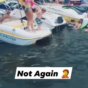 "Dancing on the Docked Boats: A Baby's Joyful Performance"