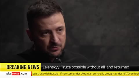 🚨 #BREAKING: Ukrainian President Zelensky says he may agree to a truce with ...