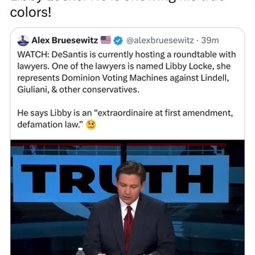 Mike Lindell on Ron Desantis Hosting Libby Locke, a Lawyer for Dominion- His True Colors!