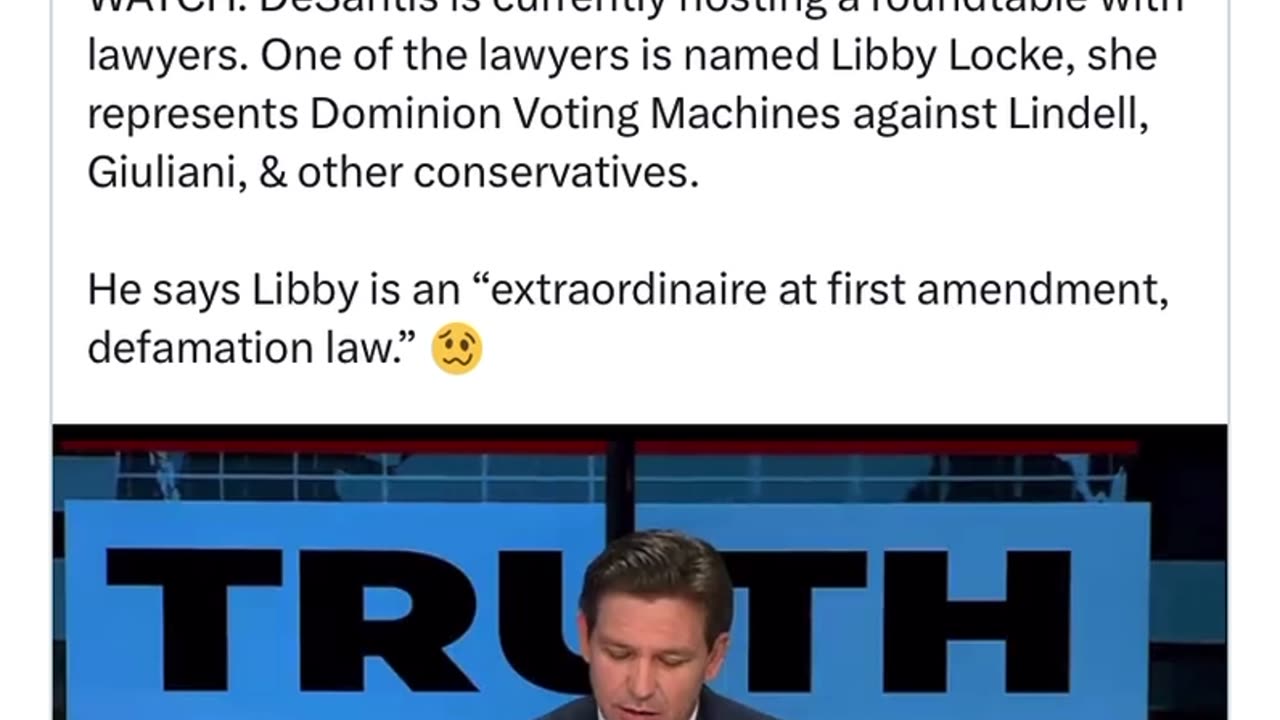 Mike Lindell on Ron Desantis Hosting Libby Locke, a Lawyer for Dominion- His True Colors!