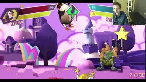 Nickelodeon Super Brawl Showdown! Battle #19 With Live Commentary - Skipper The Penguin VS SpongeBob
