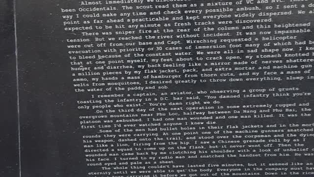 A 1967 letter from a Vietnam Veteran teaches us of sacrifice. 1/26/23 Albuq,NM