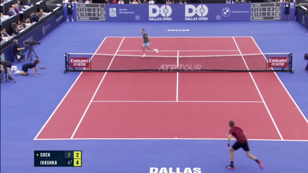 JACK SOCK WITH THE SHOWTIME SHOT! #TENNIS #SHOWTIME