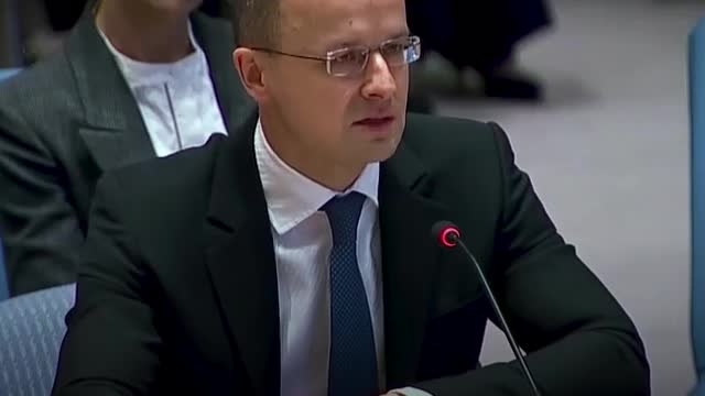 Hungarian Foreign Minister at the UN about Ukraine war: Let's not close the communication channels.