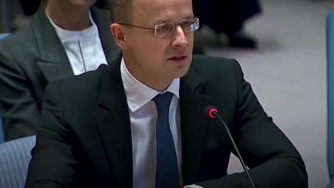 Hungarian Foreign Minister at the UN about Ukraine war: Let's not close the communication channels.