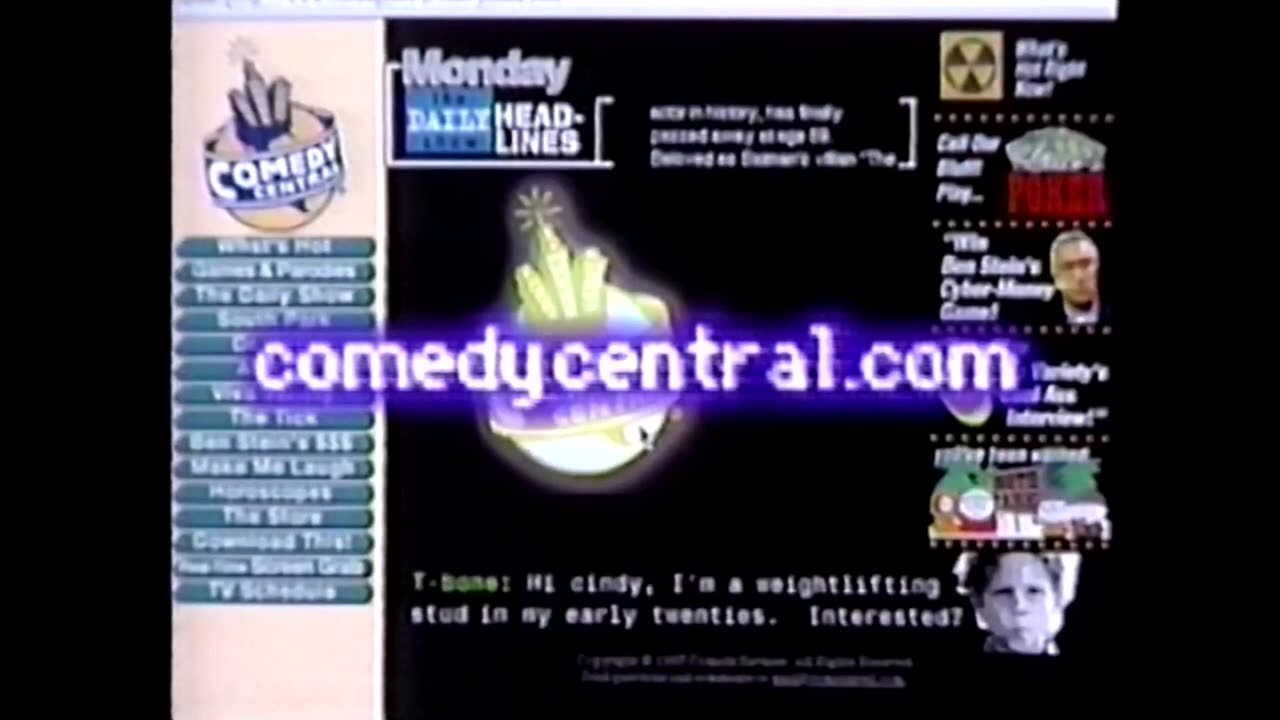 1998 Comedy Central Website Commercial