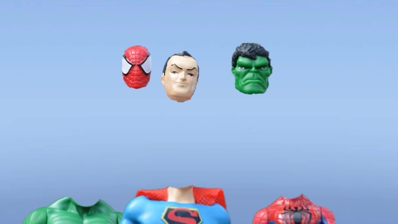 Superhero head matching