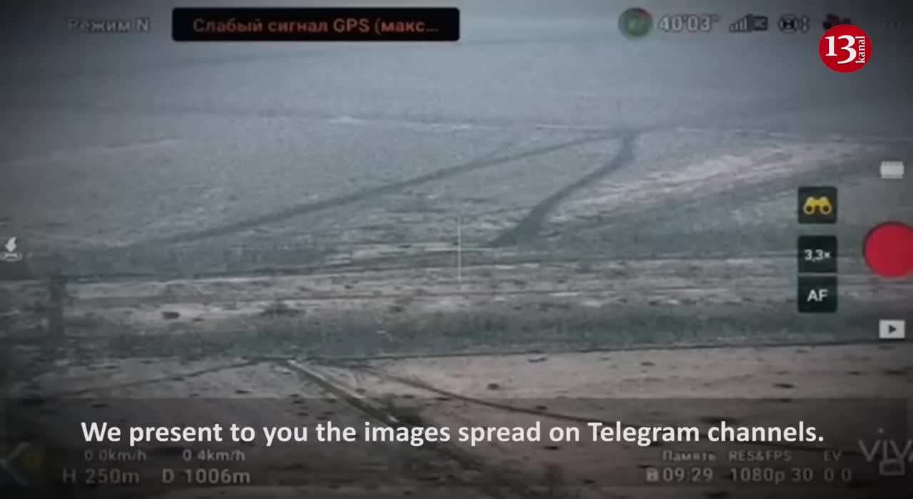 Russian combat vehicle which attacked Ukrainian positions come under fire