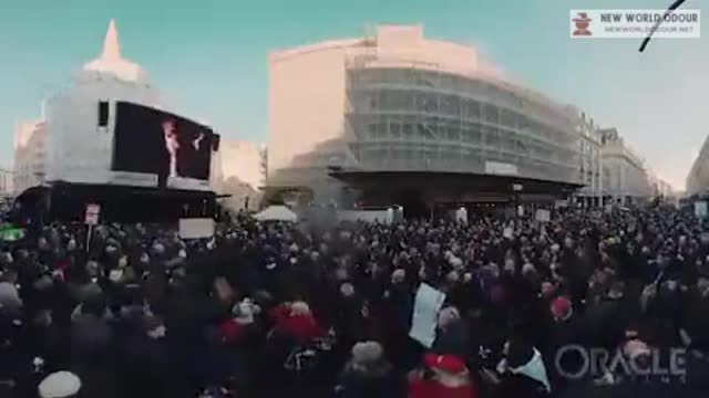 Demonstration outside BBC Broadcasting House About spreading *FAKE PROPAGANDA*