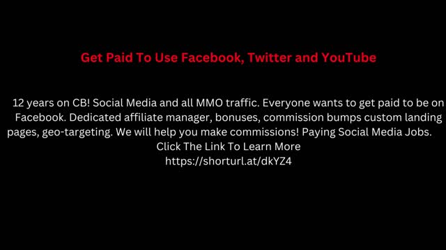 Get Paid To Use Facebook, Twitter and YouTube