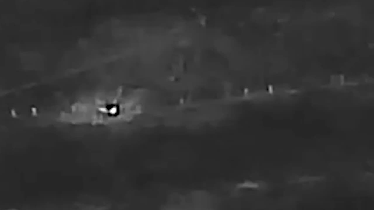 Russian Troops on the Move at Night are Taken Out One by One