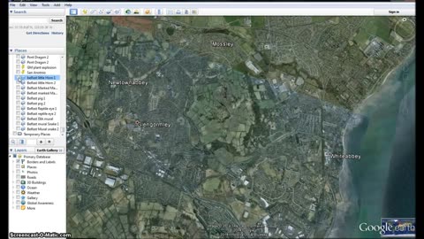 Belfast Northern Ireland Maps Out The Little Horn