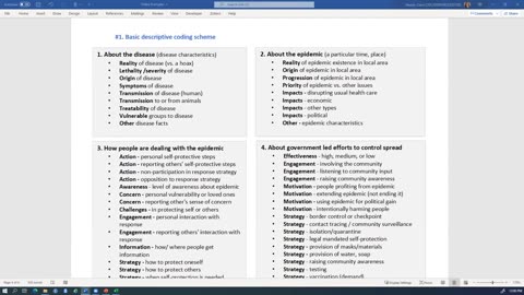 Excel Tool Tutorial #3 Overview of Coding Schemes