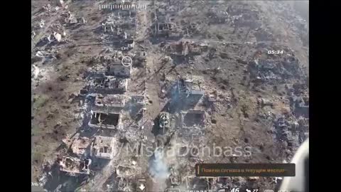 T-90M MBT in the ruins of Marinka Ukraine