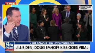 Jill Biden Kisses Kamala's Husband In Confusing Moment