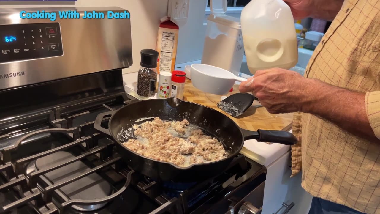 Cooking With John Dash, Homemade Biscuits and Gravy,