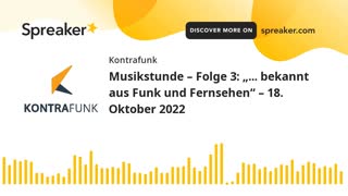 Musikstunde – Folge 3: "... bekannt aus Funk und Fernsehen"