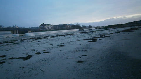 Stranden vid Fria bad, Helsingborg 14 Jan. 2014