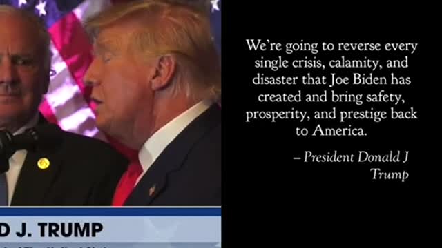 Donald Trump: “We’re Going to reverse every Crisis, Calamity, & Disaster Joe Biden Created”