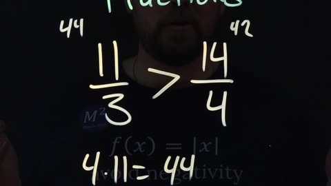 Compare Fractions the Easy Way! 11/3 or 14/4 | Minute Math Tricks Part 151 #shorts