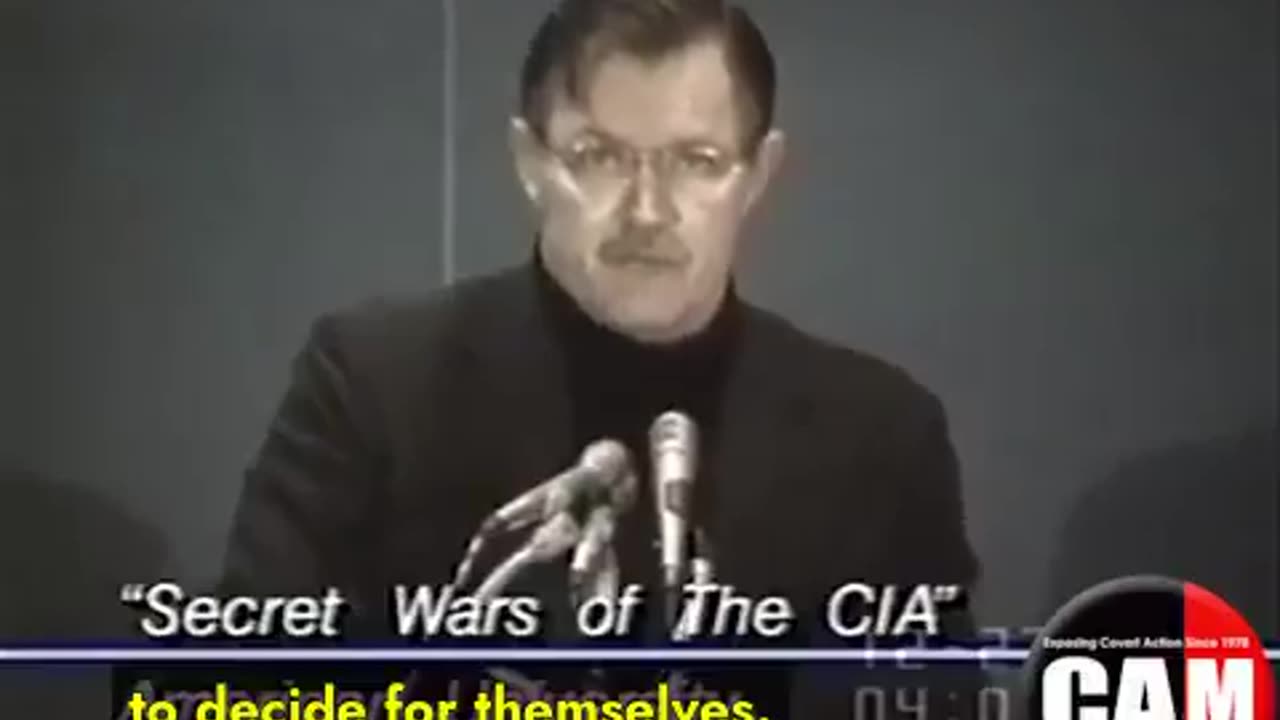 CIA whistleblower John Stockwell in 1989: "We've killed at least 6 million people"