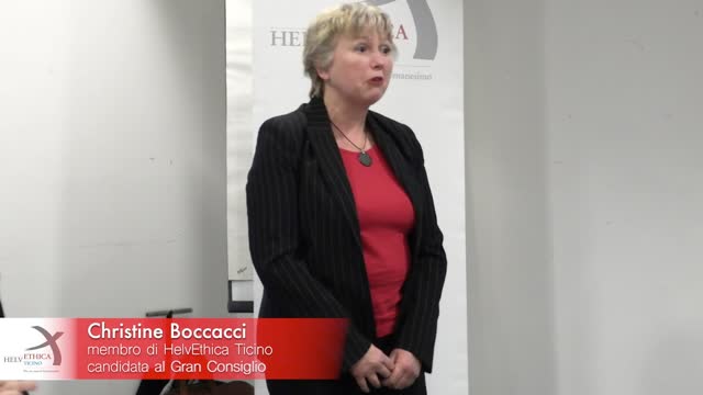 Presentazione dei candidati di HelvEthica Ticino - Christine Boccacci