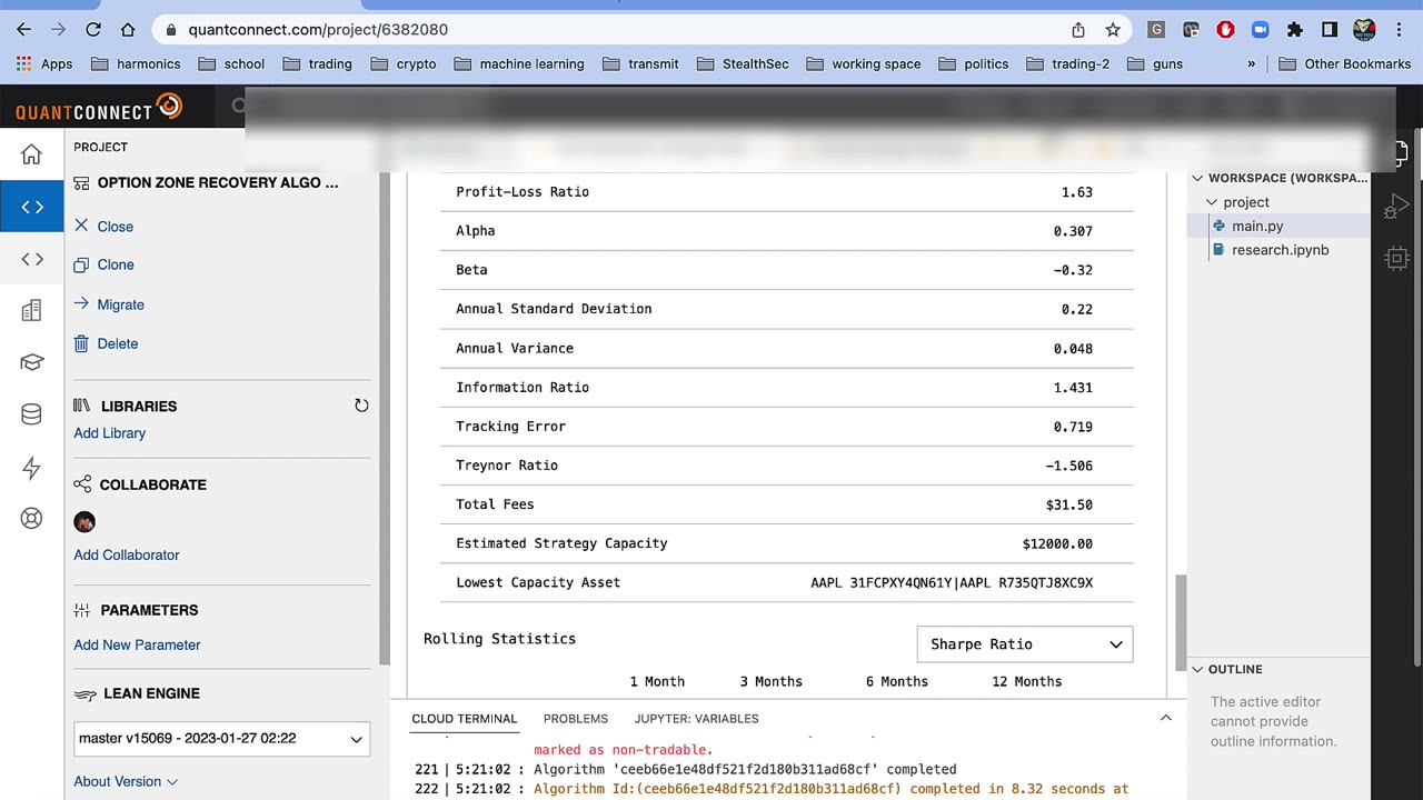 Part 4 - Unholy Grails - Overview of Algorithm v.4, Long and Short Examples, $9k/month Profit