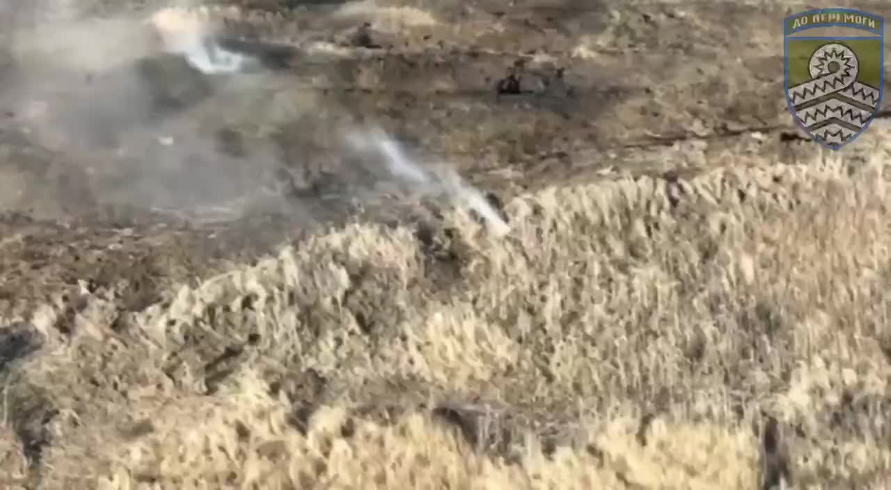 Drone Footage of Ukrainian Artillery Demolishing Russians on a Hill(insane)