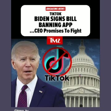 Joe biden banned the tiktok about that wasn't it trump 4/24/24