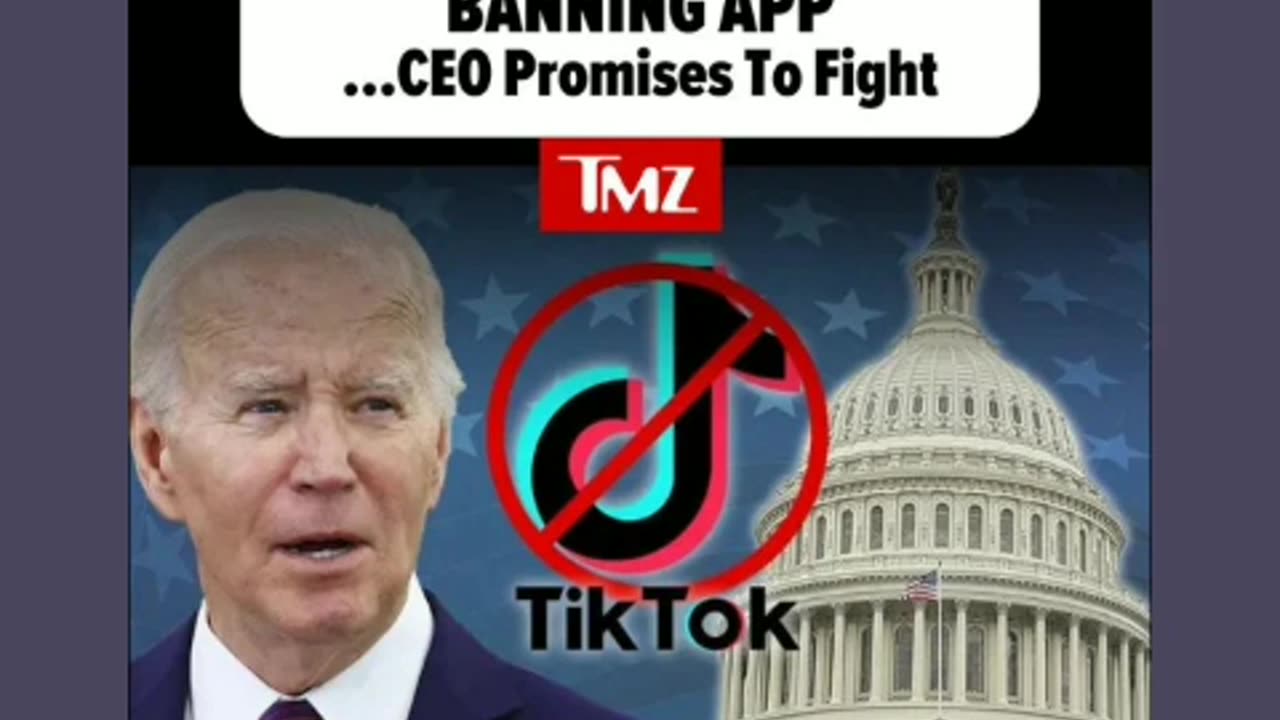 Joe biden banned the tiktok about that wasn't it trump 4/24/24