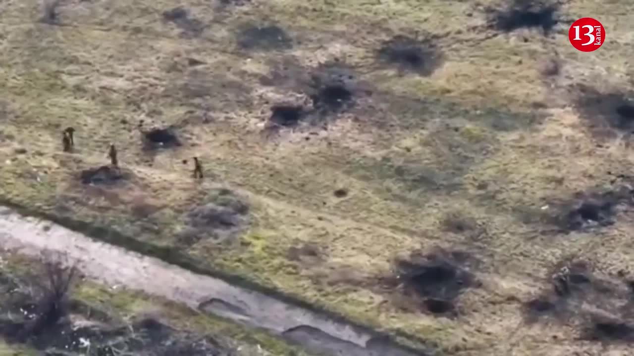 Drone follows Russian troops arriving to evacuate ambushed fellow soldiers who are injured