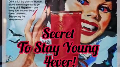 Want to Stay young forever? Drink Human blood 🩸every day! True Story 2 💯 #health #young