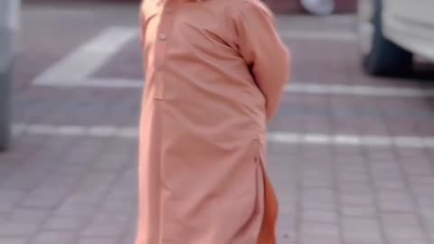 Cute baby in slowmo video for TikTok