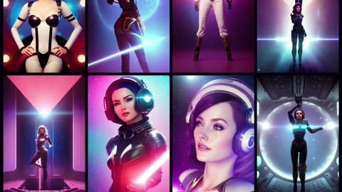 Retro Futuristic Female Androids of the Past