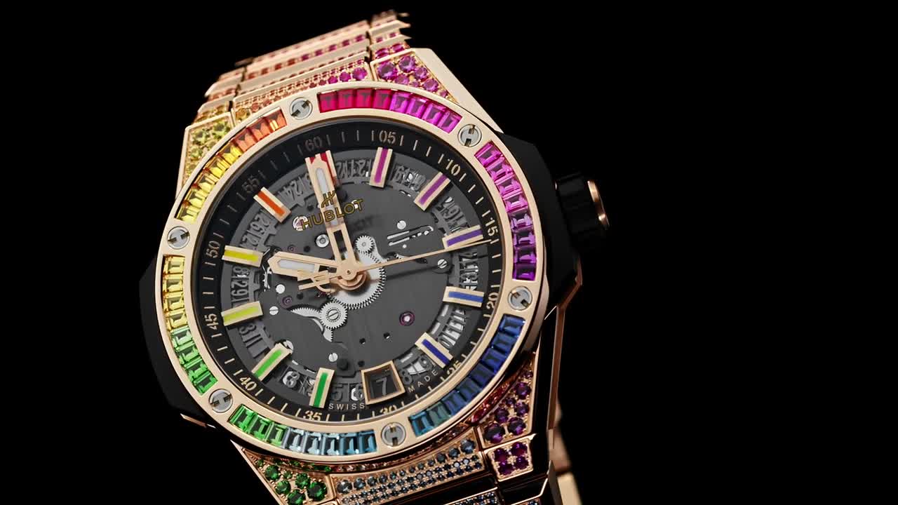 Hublot Big Bang Integrated Time Only King Gold Rainbow
